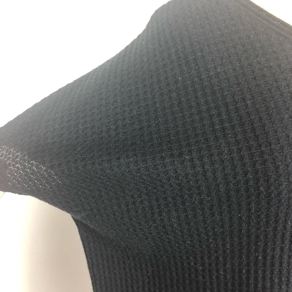 Style & Co Black Waffle-Style T-shirt S - Picture 3 of 4